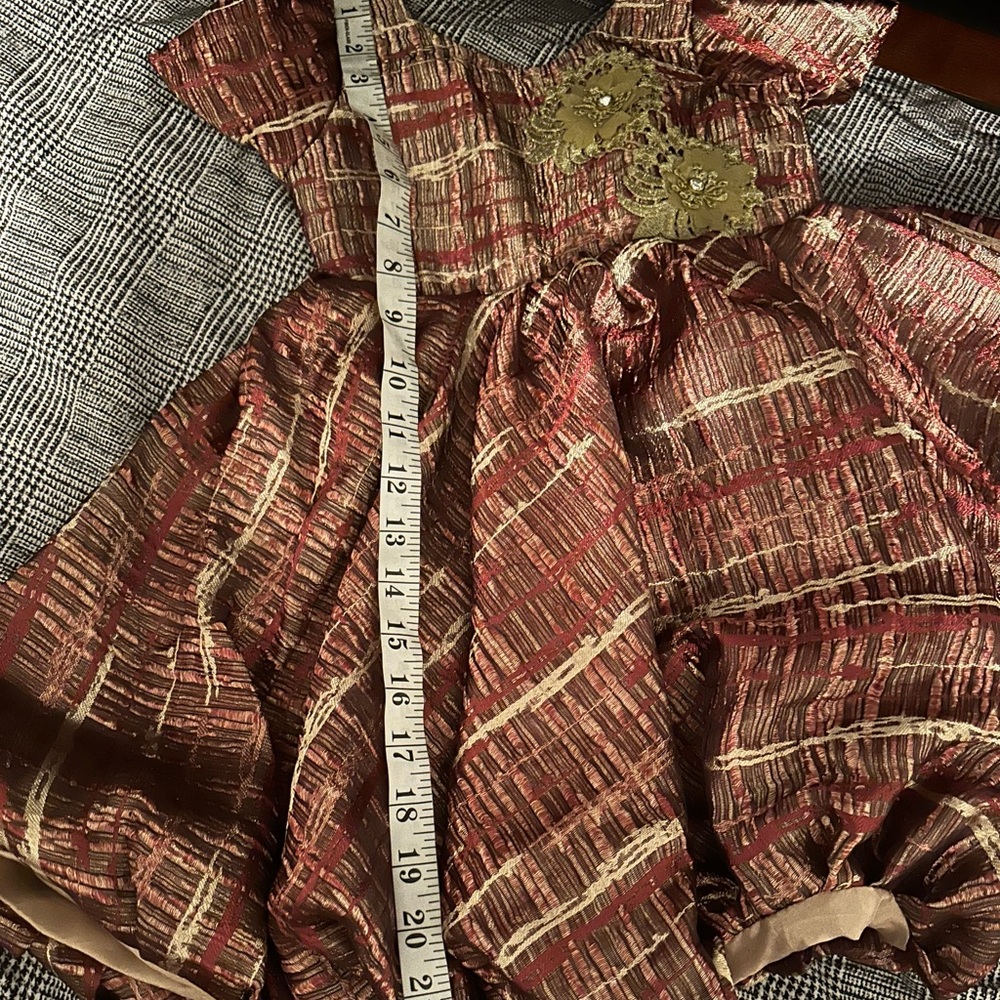 African Multi print Embroidery Dress - Picture 6 of 6